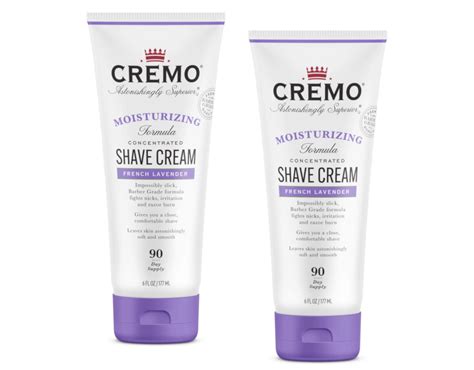 cremo lavender shave cream.